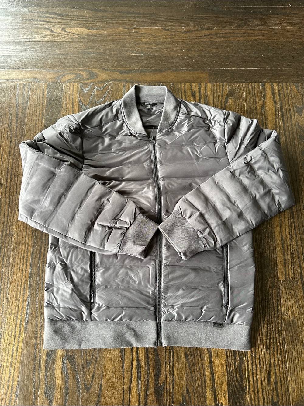 OGIO STREET OG753 Gray Quilted Bomber Jacket - Men NWOT Sz M